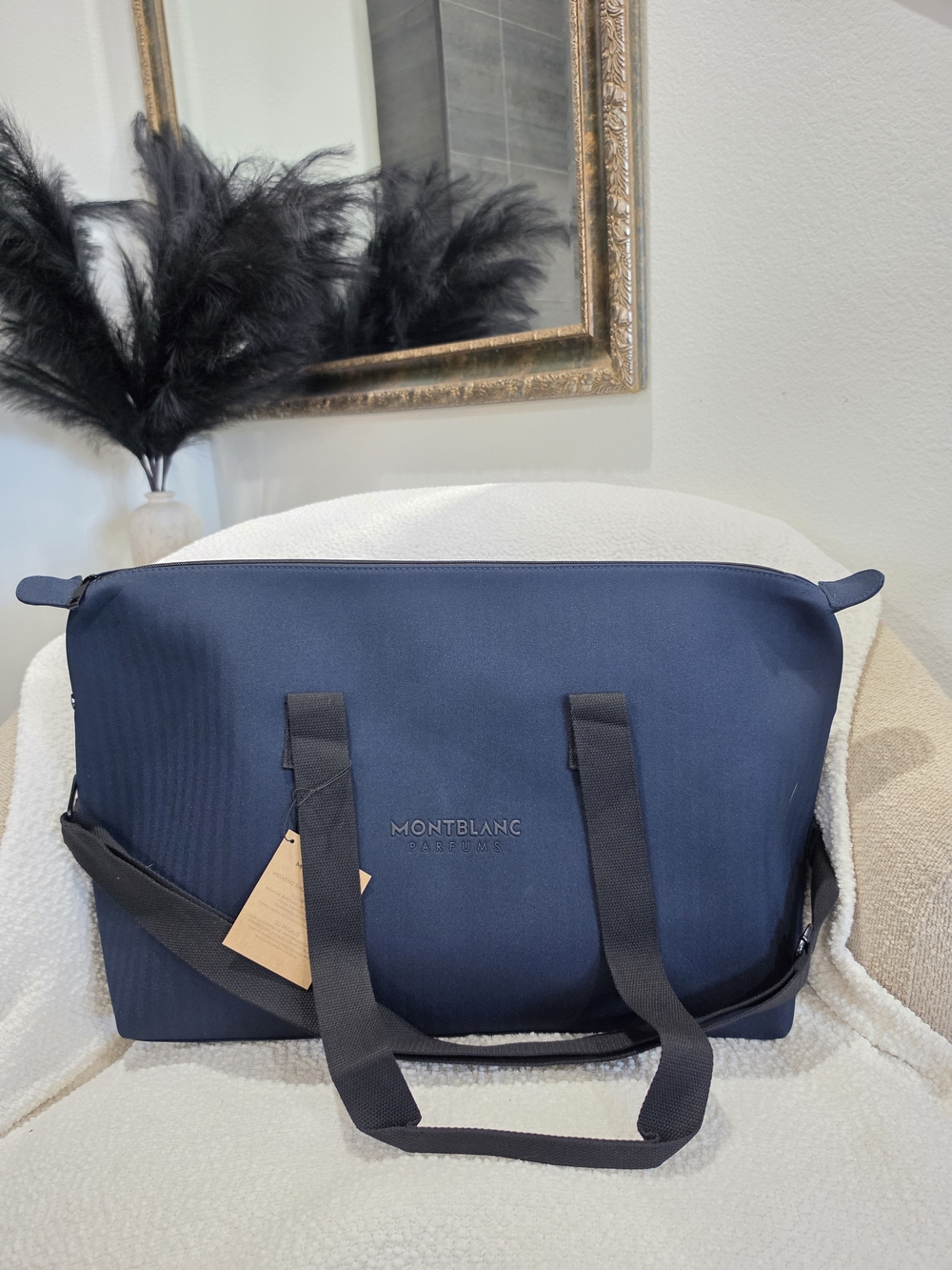 Montblanc Navy Blue Duffel Bag